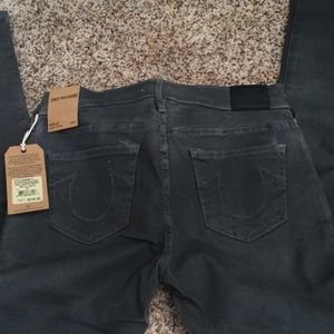 True Religion Halle coated grey denim size 27